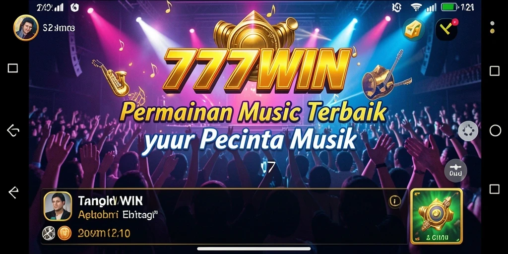 Tampilan menarik saat bermain musik di 777WIN.