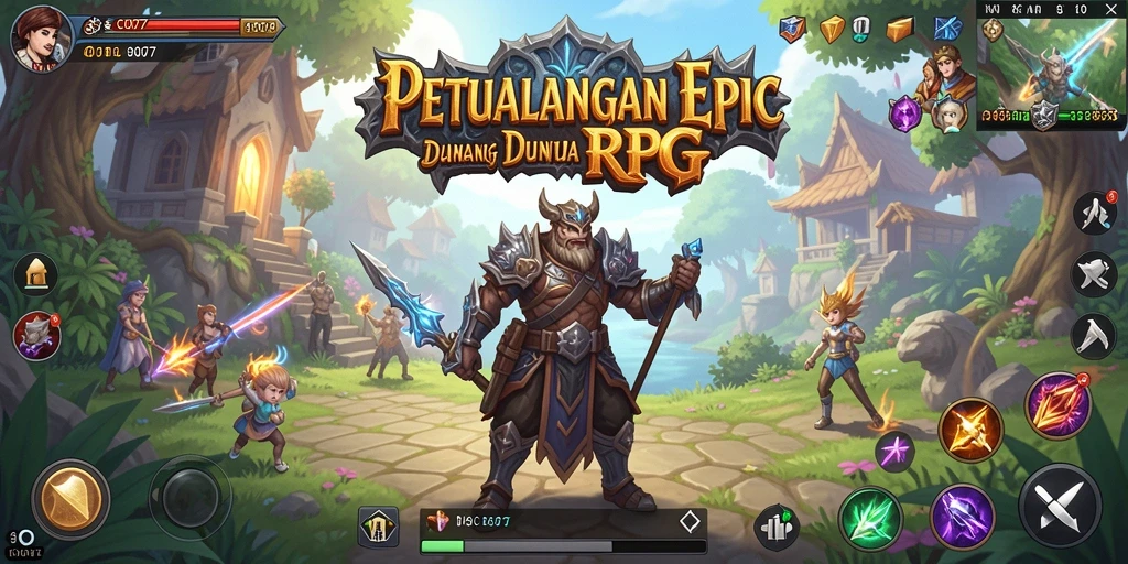 Tampilan seru dari gameplay C0077 dengan karakter RPG yang mendalam.