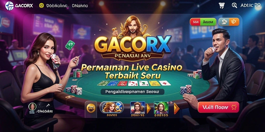Tampilan gameplay GACORX yang menarik dan interaktif di Live Casino.