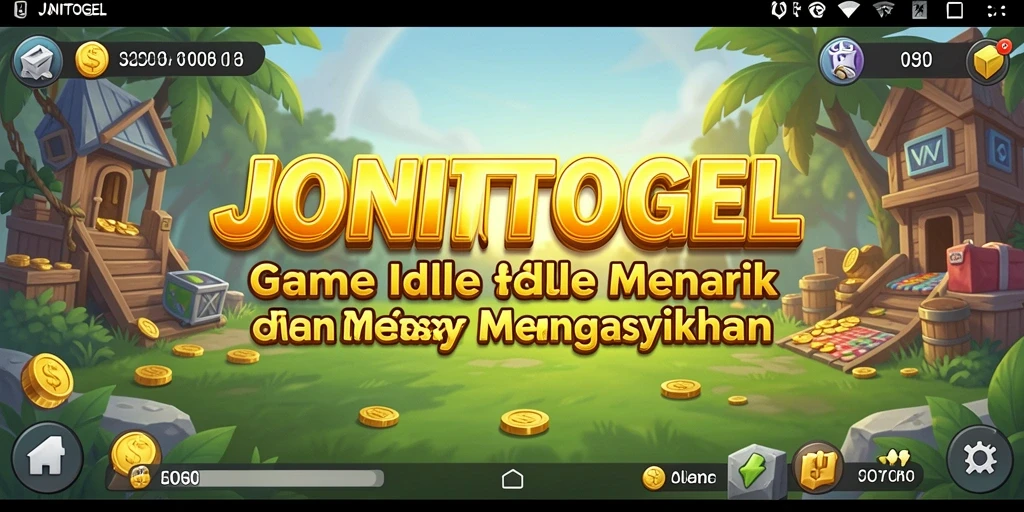 Tampilan gameplay JONITOGEL dengan aktivitas Idle yang dinamis.