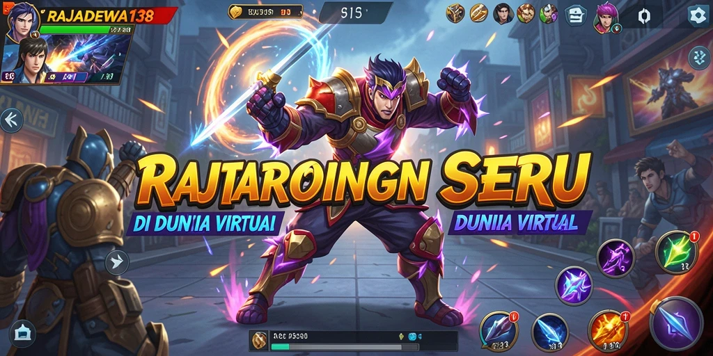 Gameplay seru RAJADEWA138 saat pertarungan berlangsung.