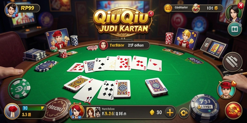 Tangkapan layar utama RP99 dengan gameplay QiuQiu yang seru.